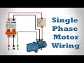 Single Phase Motor Wiring Single Phase Motor Connection With Switch House Wiring