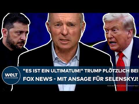 UKRAINE-KRIEG: "Bei Fox News Radio ist er aufgetaucht!" Krasses Trump-Ultimatum an Selenskyj!