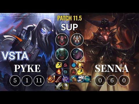 HLE Vsta Pyke vs Senna Sup - KR Patch 11.5