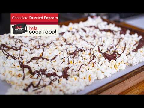 Chocolate Drizzled Popcorn