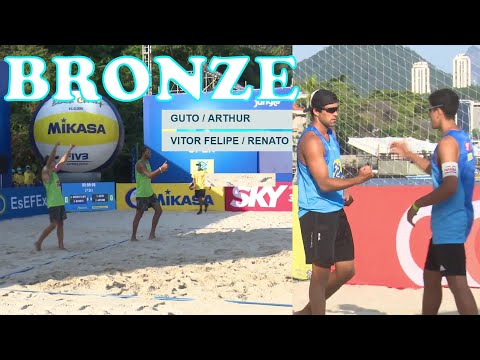 GUTO / ARTHUR vs VITOR FELIPE / RENATO Circuito Brasileiro de Vôlei de Praia OPEN 9 Etapa 3 LUGAR