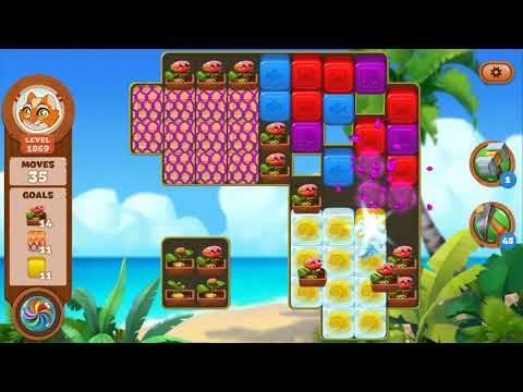 Lost Island Blast Adventure Level 1869 NO BOOSTERS - A S GAMING ✔️