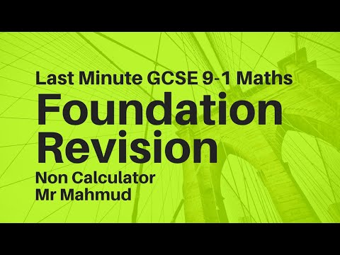 How To Pass Gcse Math Foundation