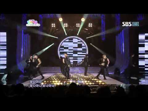 Super junior - Bonamana (슈퍼주니어 - 미인아) @ SBS Inkigayo 인기가요 100523