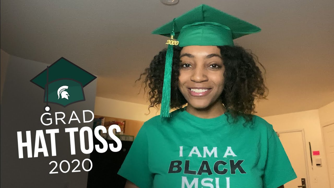 MSU Class of 2020 Grad Hat Toss