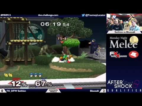 MNM 12 Melee - FX_DFW Sethlon (Fox) vs Bluezaft (Marth) - Winners Finals