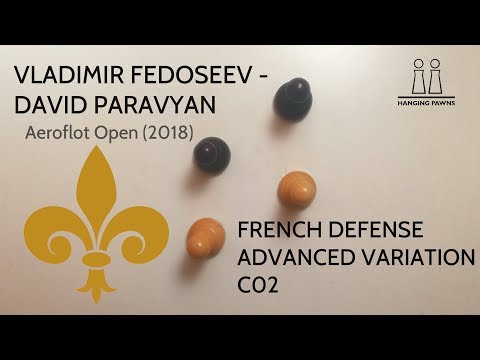 French Defense - Advanced Variation lesson by Vladimir Fedoseev (Aeroflot Open 2018.)