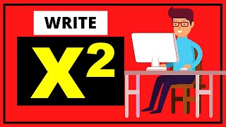 How to Write X Square in Google Docs - [ Exponents or Superscript ]