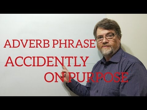 英語の家庭教師 ニックP 副詞句 (21) Accidentally On Purpose (English Tutor Nick P Adverb Phrase (21) Accidentally On Purpose)