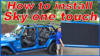 How to install Jeep Wrangler 2021 sky one touch power top