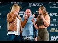 UFC 197: Holly Holm vs. Miesha Tate Staredown