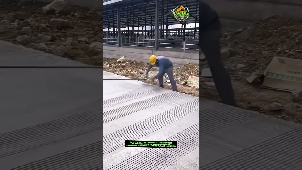 Molded Cement Pavement Grooves | Enhance Efficiency with the Right Tools and Machinery