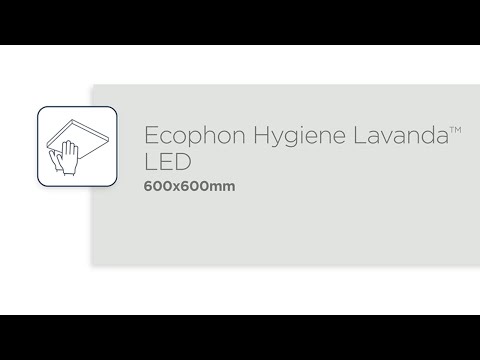 Ecophon Hygiene Lavanda™ LED 600x600 mm montaż