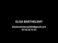 BANDE DÉMO ELISA BARTHELEMY