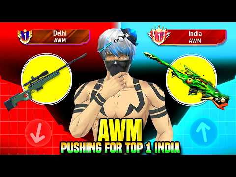 Pushing Top 1 Title In Awm | Free Fire Solo Rank Pushing With Tips And Tricks | Ep-1