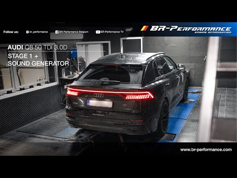 Audi Q8 50 TDI 3.0D / Stage 1 By BR-Performance / Active Sound Generator Kit