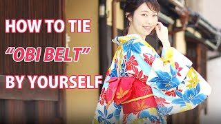 Beginners: How to casual kimono obi belt tie on your own