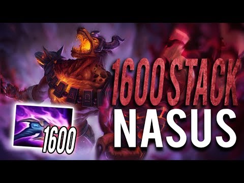 1600 STACK NASUS | NOT URF!! | 1000 STACKS BY 26 MINUTES - Trick2G