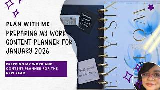 Plan With Me | Preparing My Work Content Planner For January 2026
