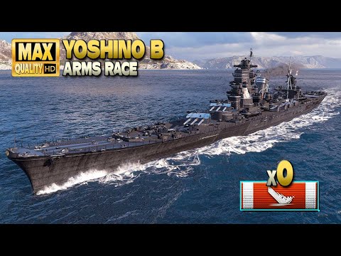 Cruiser Yoshino B: 345k in Arms Race - World of Warships