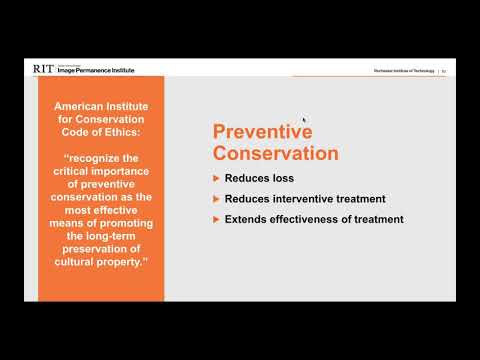 Webinar: Preventive Conservation and the Role of Environment