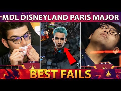 The BEST Fails and FUNNIEST Moments of MDL Disneyland Paris Major - Dota 2