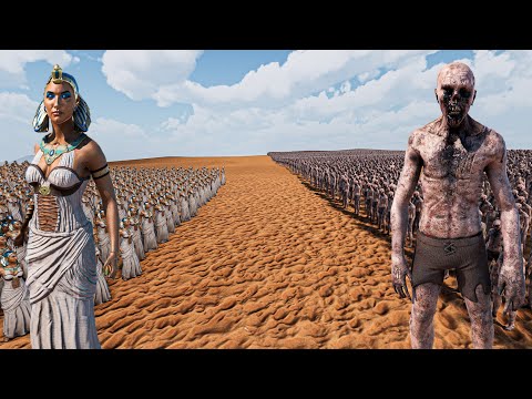 CAN 500 CLEOPATRA STOP 1 MILLION ZOMBIES? - Ultimate Epic Battle Simulator 2 UEBS 2