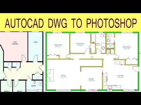 Autocad to photoshop | autocad to photoshop tutorial | civil engineering Video