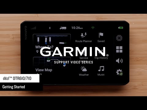 Support: Getting Started with the dēzl™ OTR610/710