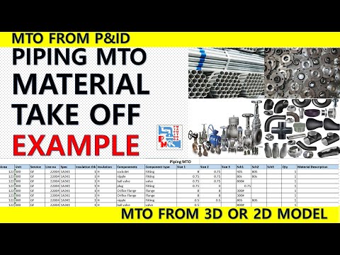 Piping MTO | Bill Of Materials | Example | Piping Mantra