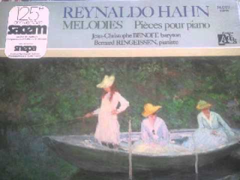 Douze mélodies de Reynaldo Hahn - Jean Cristophe Benoit & Bernard Ringeissen - LP 1976   rare)