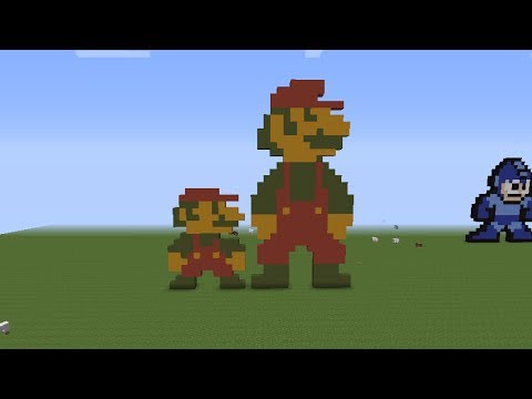 Minecraft Pixel Art Tutorial - 8 Bit Mario