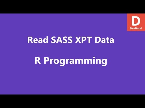 R Programming Read XPT SASS File