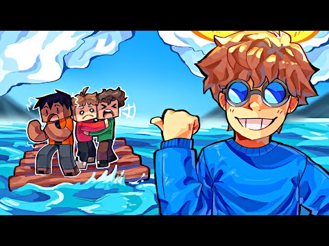 joguei 200 jogadores no OCEANO mas NINGUEM pode tocar na ÁGUA!!!