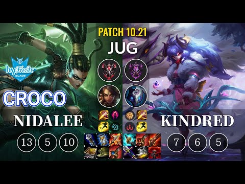 hyF Croco Nidalee vs Kindred Jungle - KR Patch 10.21