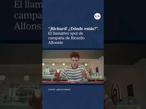 El llamativo spot de campaña de Ricardo Alfonsín
