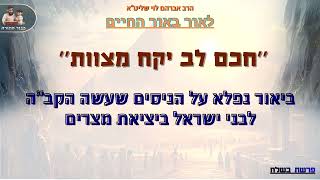 ''חכם לב יקח מצוות'' הרב אברהם לוי שליט''א📖''לאור באור החיים'' (פרשת בשלח) (הרב שלמה לוינשטיין) - התמונה מוצגת ישירות מתוך אתר האינטרנט יוטיוב. זכויות היוצרים בתמונה שייכות ליוצרה. קישור קרדיט למקור התוכן נמצא בתוך דף הסרטון