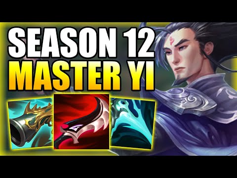 HOW TO PLAY MASTER YI JUNGLE & CARRY THE GAME IN S12! Best Build/Runes Gameplay - League of Legends