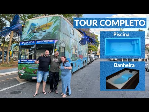 TOUR COMPLETO UM DOS MAIORES MOTORHOME QUE JA VI @araraazulmotorhome