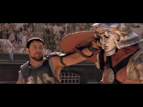 General Maximus Fight in Arena in Gladiator 2000
