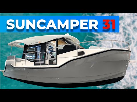 🚤 #SunCamper #Houseboat – Luxury on the water at a fair price! 🚢 Caravan meets yacht!