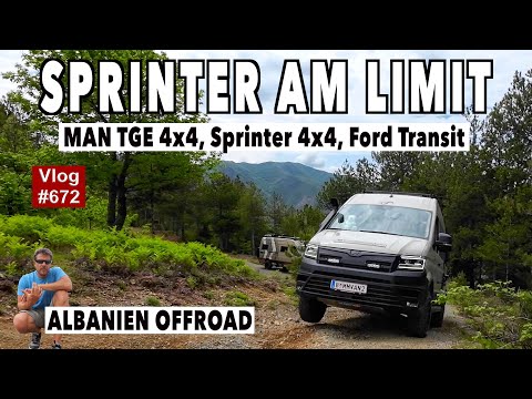 , title : '#672 Offroad Albanien | MAN TGE 4x4, Sprinter & Ford | MegaMobil am Limit? | Kamera weg😲'
