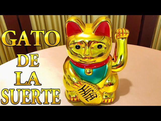 Vídeo relacionado con Gato de la Suerte chino - Lucky Cat - Maneki Neko. BLANCO, M (10x6x15cm)