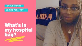 What's in my hospital bag? | Baby #3 | C-Section???