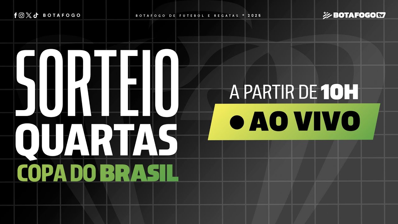 AO VIVO | Botafogo TV faz transmissão de sorteio das oitavas de final da Copa do Brasil
