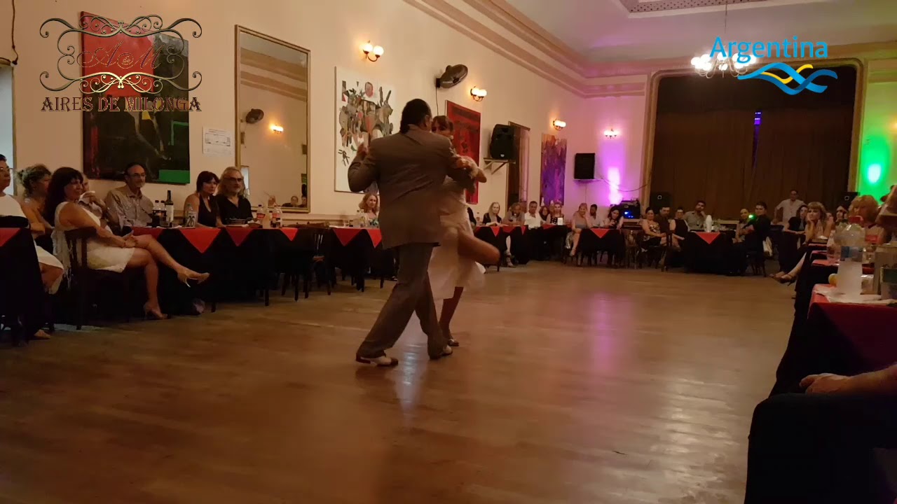Tango show de famosos profesores, Lorena Ermocida, P. Martínez Pey, Yira Yira milonga, Buenos Aires