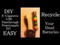 DIY E Cigarette USB "Passthrough" power supply ...