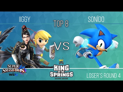 King of the Springs Loser's Top 8 - iiGGY (Bayonetta, Toon Link) vs Sonído (Sonic)