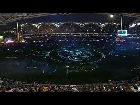 AFL Gather Round 2025 Laser Show