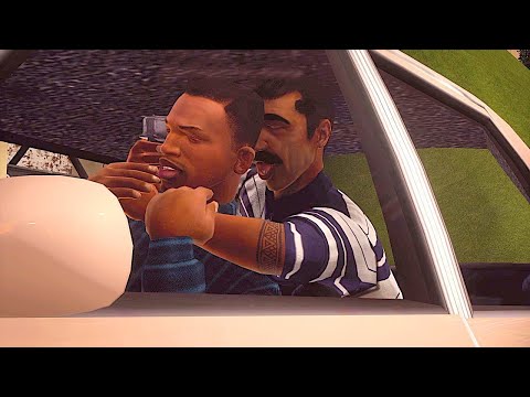 CJ Almost Choked and Killed By T-Bone - GTA San Andreas Definitive Edition